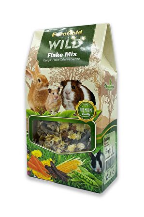 Eurogold Wild Flake Mix Tavşan, Hamster, Ginepig Kemirgen Karışık Tahıl Ve Sebzeleri 120gr